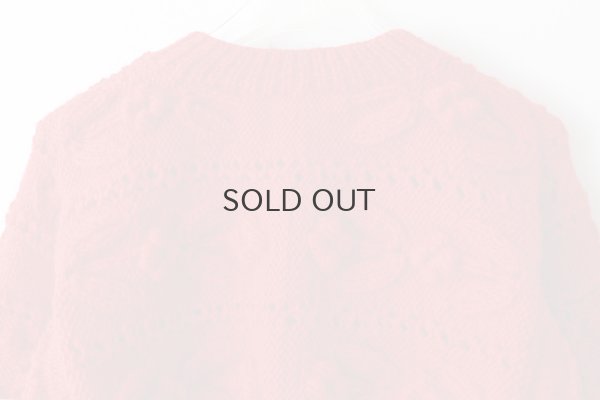 画像7: ネパールギルボックス もよう編みショートカーディガン (RD)