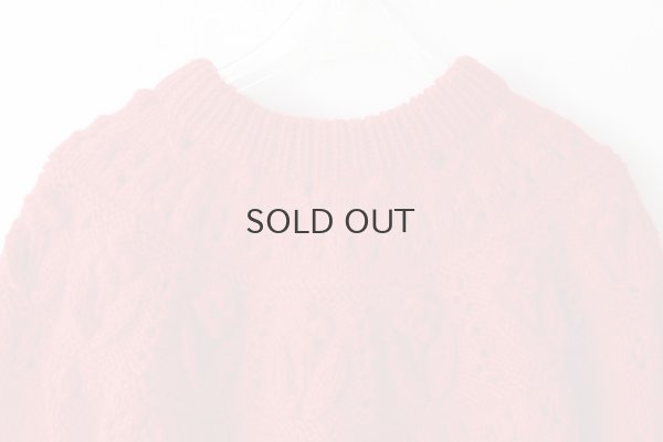 画像2: ネパールギルボックス 求心もよう編みプルオーバー (RD)