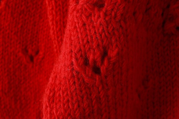 画像6: ネパールギルボックス 求心もよう編みプルオーバー (RD)