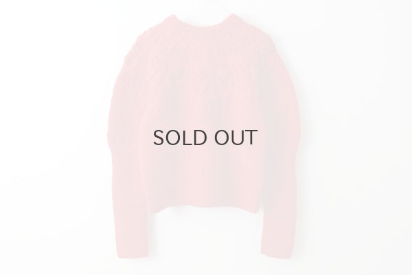 画像5: ネパールギルボックス 求心もよう編みプルオーバー (RD)