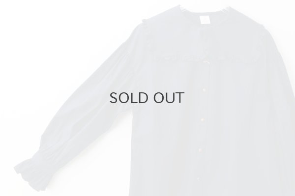 画像7: 50コーマブロード スクエア襟ギャザーブラウス (NV)