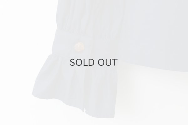 画像10: 50コーマブロード スクエア襟ギャザーブラウス (NV)