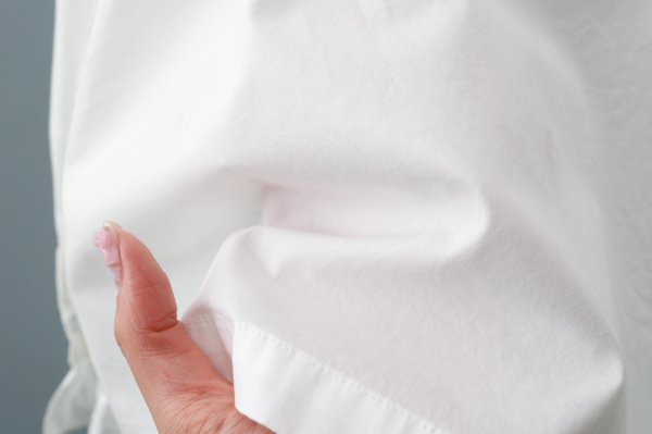 画像10: 50コーマブロード スクエア襟ギャザーブラウス (WH)