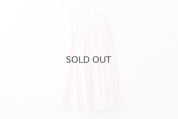 画像1: コットン / キュプラ 高密度ブロード puri puri ポケットスカート (PK)