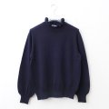 shop別注!! 32/2強撚綿フリル衿長袖プルオーバー (NV)