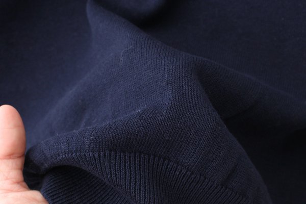 画像8: shop別注!! 32/2強撚綿フリル衿長袖プルオーバー (NV)