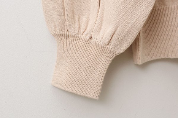 画像6: shop別注!! 32/2強撚綿フリル衿長袖プルオーバー (BG)