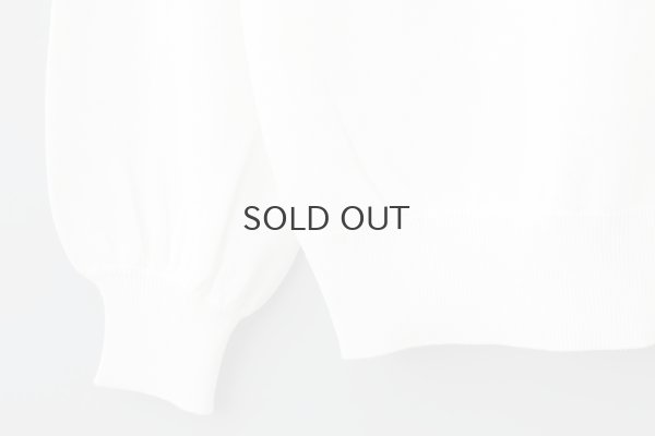 画像7: shop別注!! 32/2強撚綿フリル衿長袖プルオーバー (WH)