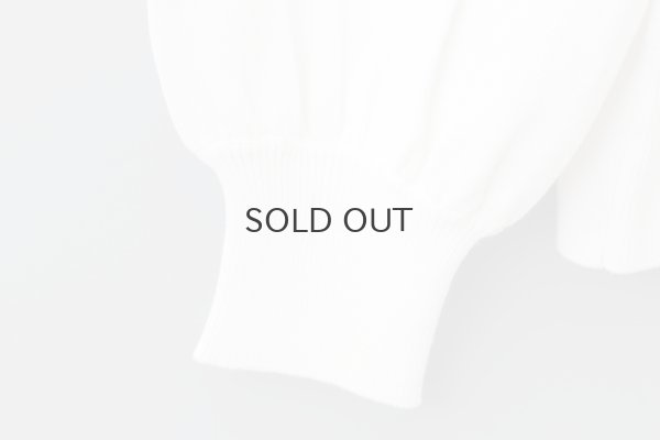 画像6: shop別注!! 32/2強撚綿フリル衿長袖プルオーバー (WH)