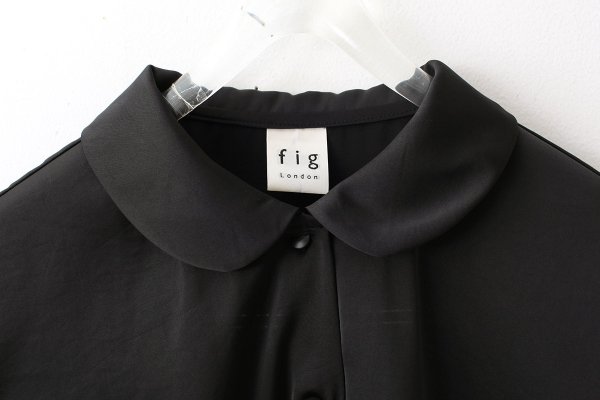 画像3: pure satin shirt (BK)