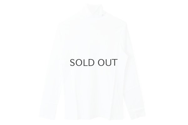 画像1: Cotton Frice Turtleneck T-shirts with Bee KNT28H (WH)