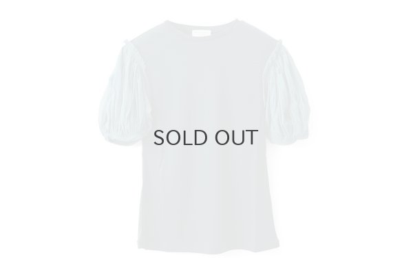 画像1: Cotton Frice T-Shirts With Mesh Sleeves KNT196G (TQ)