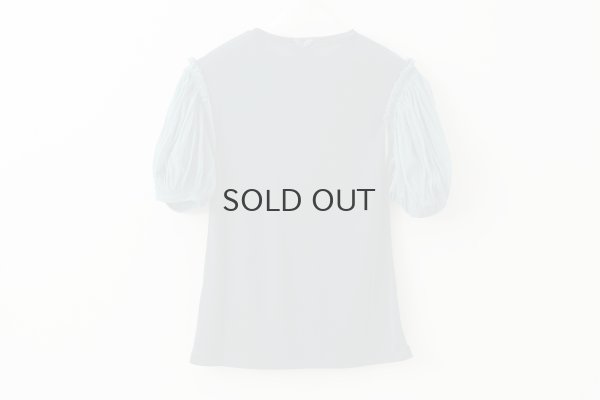 画像2: Cotton Frice T-Shirts With Mesh Sleeves KNT196G (TQ)