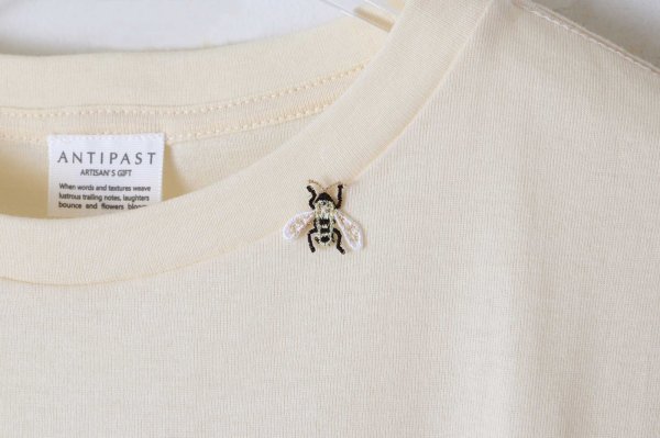 画像4: Cotton Frice T-shirts with Bee (KNT252H:IV)