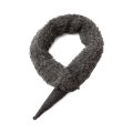 ALPACA KNIT MUFFLER (KU61A:GY)