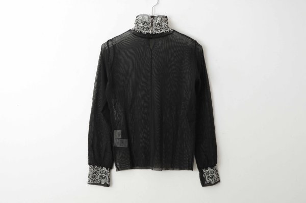 画像2: Mesh Shirt with Flock MT117D-F78 (BK×IV)