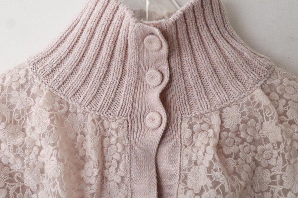 画像3: SALE15%OFF!! ORGANDY EMBROIDERY BLOUSON (VE210:IV)