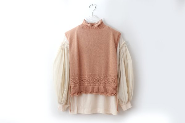 画像7: SALE25%OFF!! COTTON CASHMERE KNIT VEST (AU77:BG)