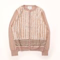 SALE!! STRIPE&FRINGE SOCK KNIT CARDIGAN (NF-104-230:BG)