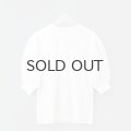 COTTON FREICE T-SHIRT w/MESH SLEEVES (KNT253A:WH)