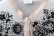 画像5: MESH WHITE CARDIGAN WITH FLOCK (MT105L-F63:WH×BK) (5)