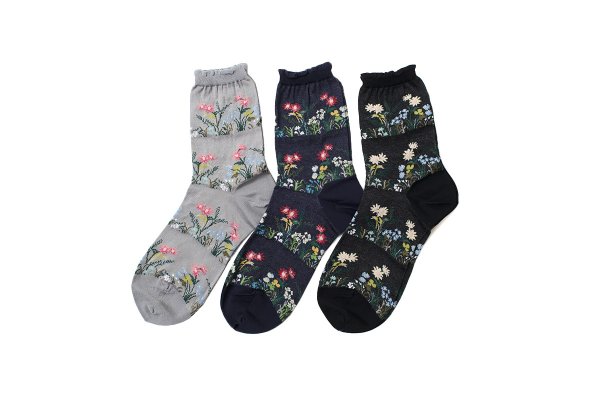 画像2: WILD FLOWER SOCKS (AM-280A)