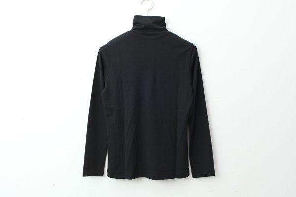 画像2: Cotton Frice Turtleneck T-shirts with Bee KNT28H (BK)