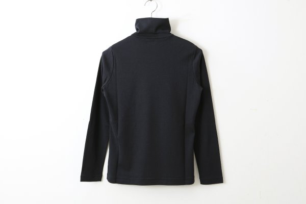 画像2: Cotton Frice Turtleneck T-shirts with Bee KNT28H (NV)