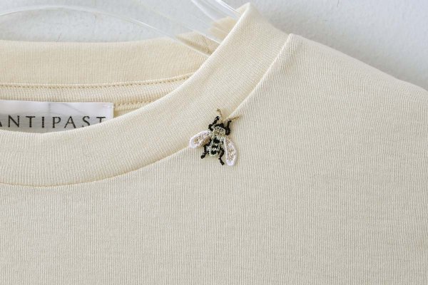 画像4: Cotton Frice T-shirts with Bee (KNT0HJ:IV)