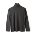 Cotton Frice Turtleneck T-shirts with Bee KNT28H (GY)