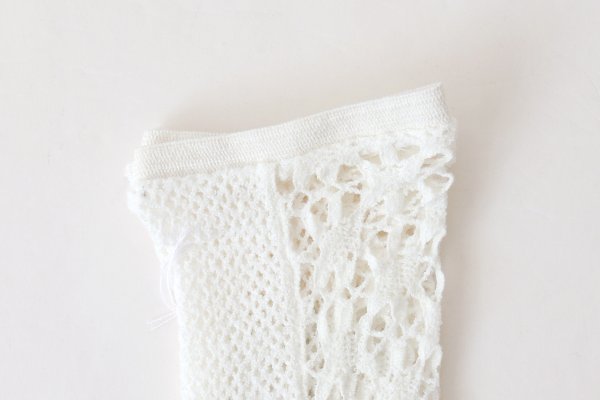 画像3: FLOWER FRONT LACE ソックス (DS-51H:WH,YW)