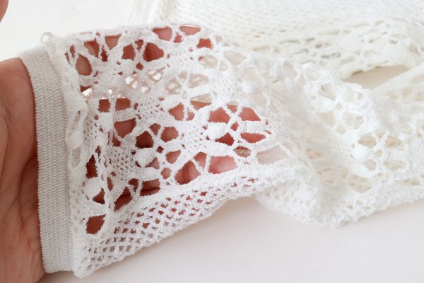 画像7: FLOWER FRONT LACE ソックス (DS-51H:WH,YW)