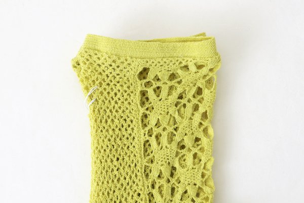 画像8: FLOWER FRONT LACE ソックス (DS-51H:WH,YW)