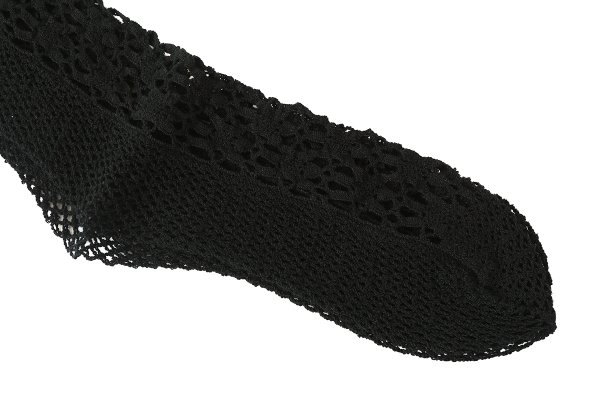 画像10: FLOWER FRONT LACE ソックス (DS-51H:GY,BK)