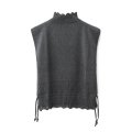 COTTON CASHMERE KNIT VEST (AU77:GY)