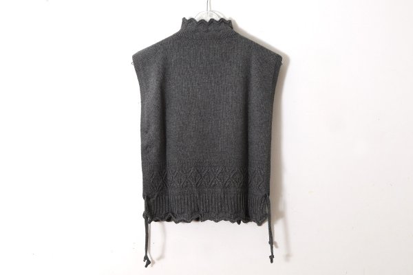 画像2: COTTON CASHMERE KNIT VEST (AU77:GY)