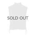 COTTON CASHMERE KNIT VEST (AU77:BK)