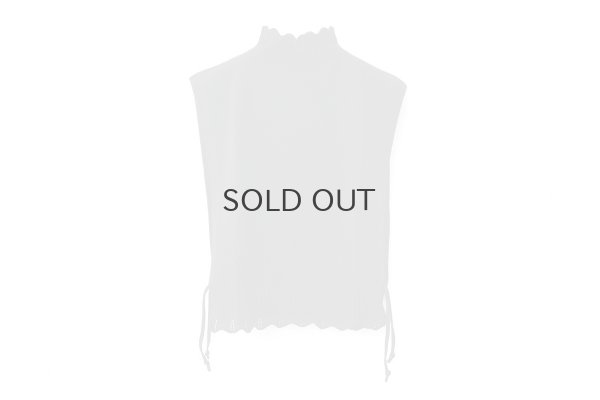 画像1: COTTON CASHMERE KNIT VEST (AU77:BK)