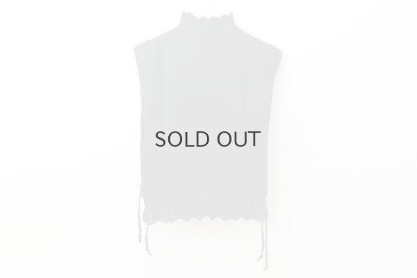 画像2: COTTON CASHMERE KNIT VEST (AU77:BK)