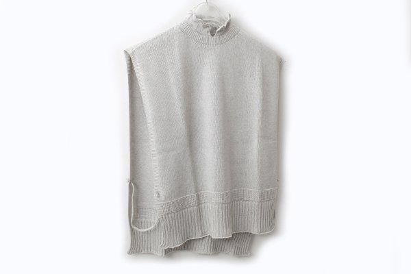 画像3: COTTON CASHMERE KNIT VEST (AU82:GY)