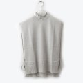 COTTON CASHMERE KNIT VEST (AU82:GY)