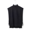 COTTON CASHMERE KNIT VEST (AU82:BK)