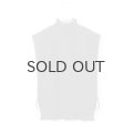 COTTON CASHMERE KNIT VEST (AU82:BK)
