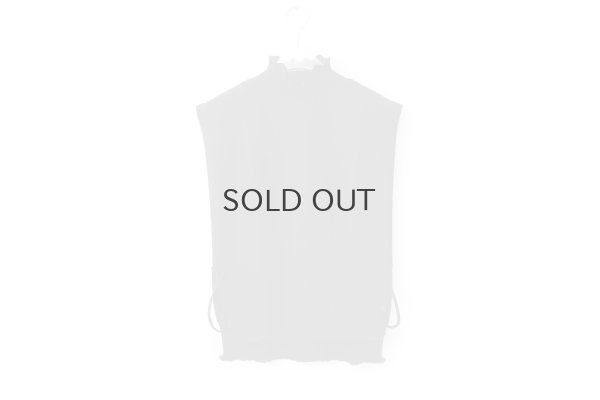 画像1: COTTON CASHMERE KNIT VEST (AU82:BK)