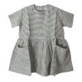 SALE50%OFF!! 子供服 Pocket dress short sleeve (GY)