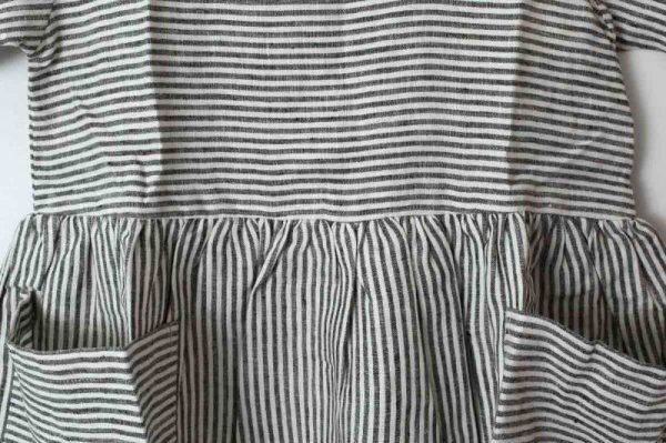 画像4: SALE60%OFF!! 子供服 Pocket dress short sleeve (GY)