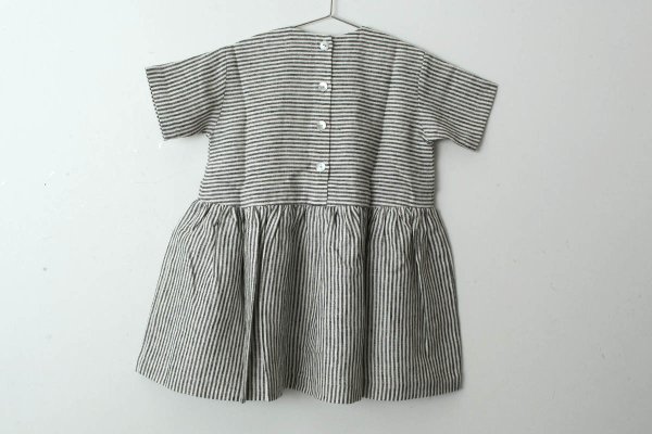画像2: SALE30%OFF!! 子供服 Pocket dress short sleeve (GY)