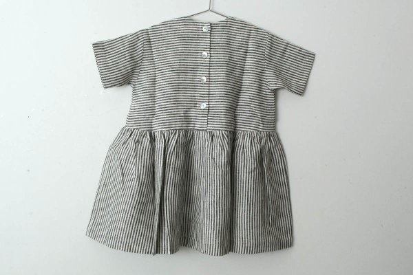 画像2: SALE50%OFF!! 子供服 Pocket dress short sleeve (GY)