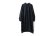 画像1: Khadi Cotton Silk Embroidery Collar Tuck Dress (NV) (1)