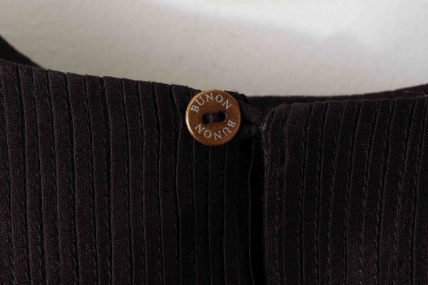 画像10: 別注!! Silk Pin Tuck RuffleCollar (BK)